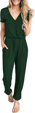PRETTYGARDEN Jumpsuit Romper - Comfortable Summer Travel Outfit