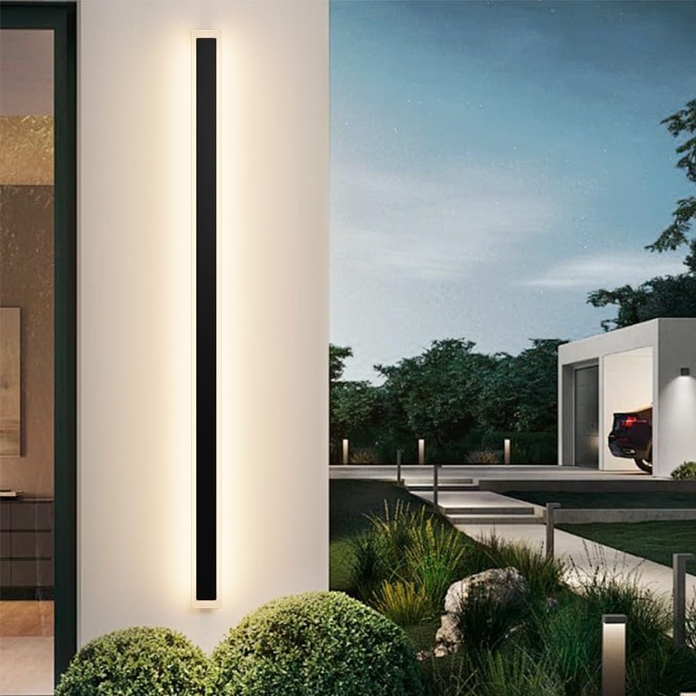 Aipsun Outdoor Wall Lighting: Modern Black LED Sconces for Home