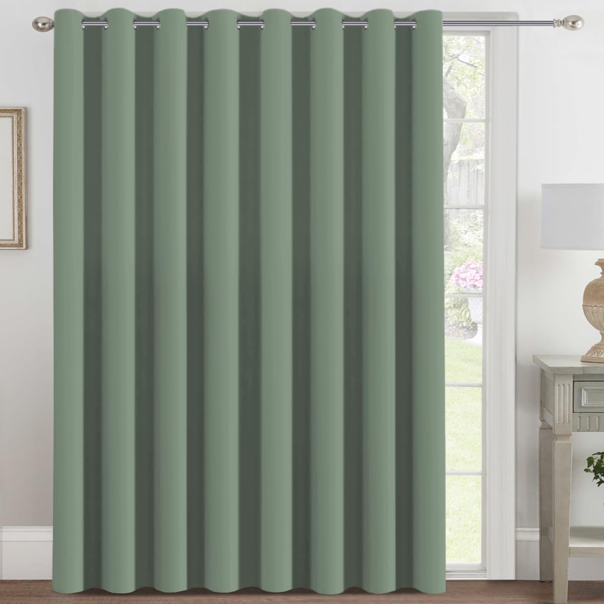 H.VERSAILTEX Blackout Patio Curtains for Sliding Door 100 x 84