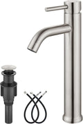 Aolemi Vessel Sink Faucet in Brushed Nickel for Elegant Bathrooms