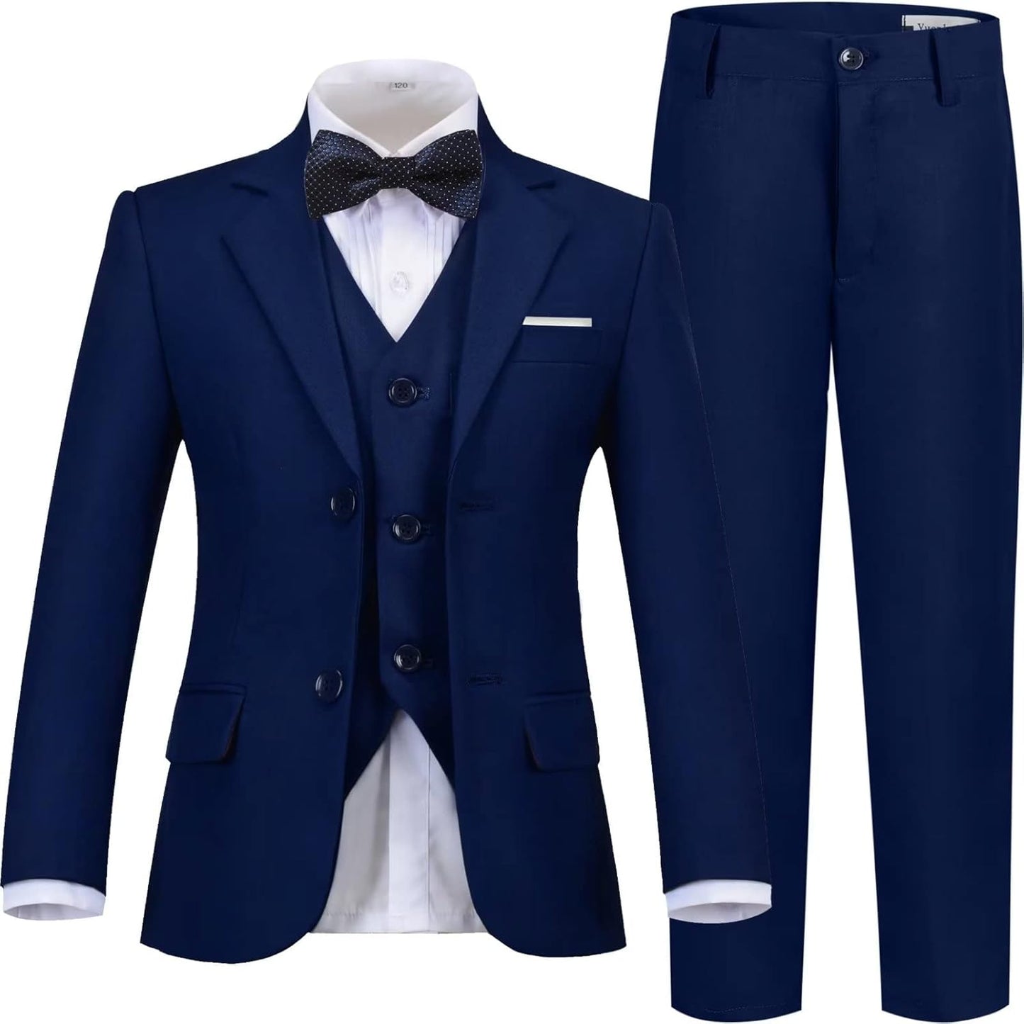 Boys Suits Slim Fit Toddler Tuxedo Set for Weddings and Events