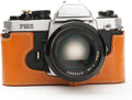 Handmade Genuine Real Leather Half Camera Case Bag Cover for Nikon FM2