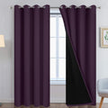 Yakamok 100% Blackout Curtains 84 in Panels - Full Light & Heat Block