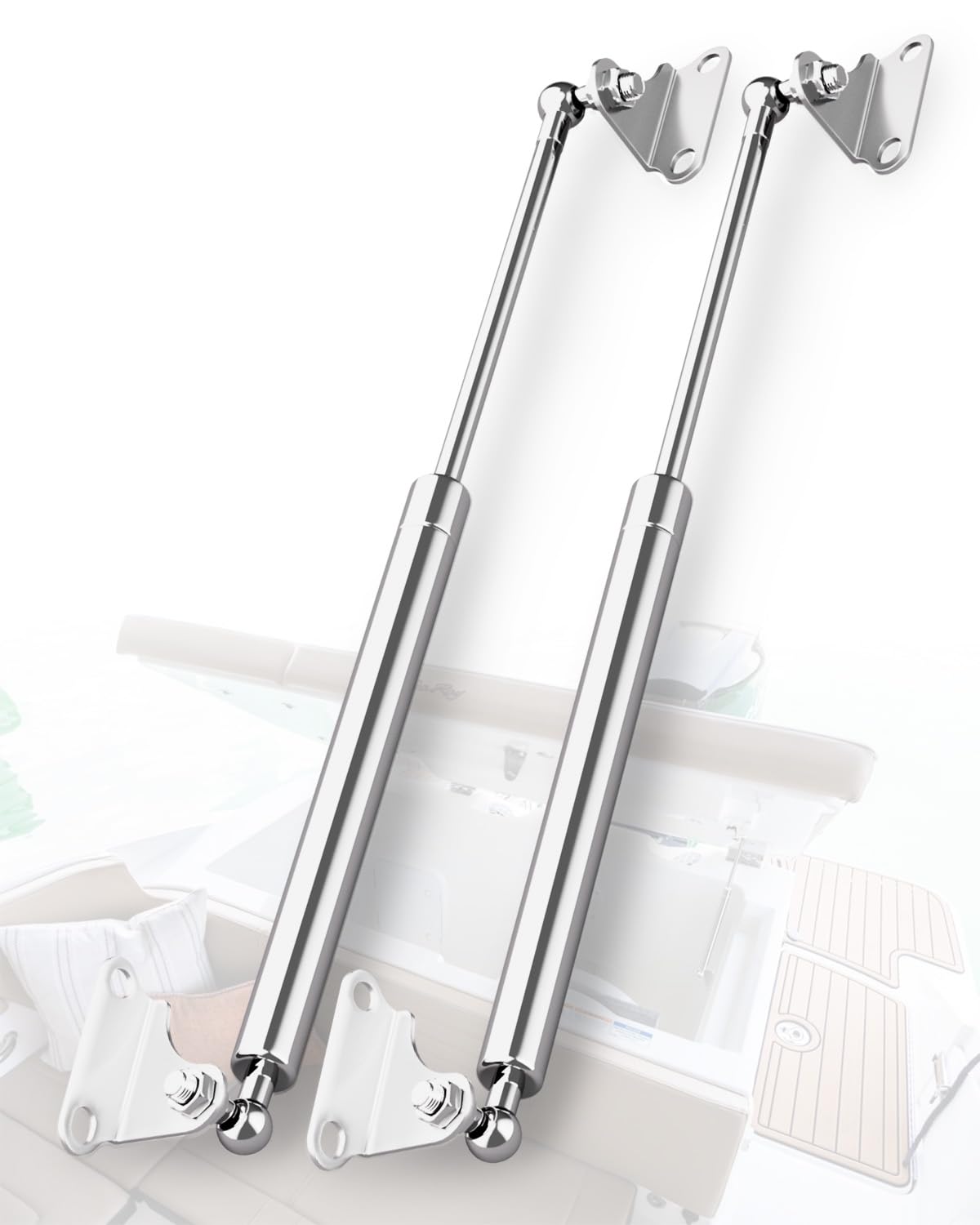 ARANA Stainless Gas Struts 15 inch for Easy Lid Lifting Support