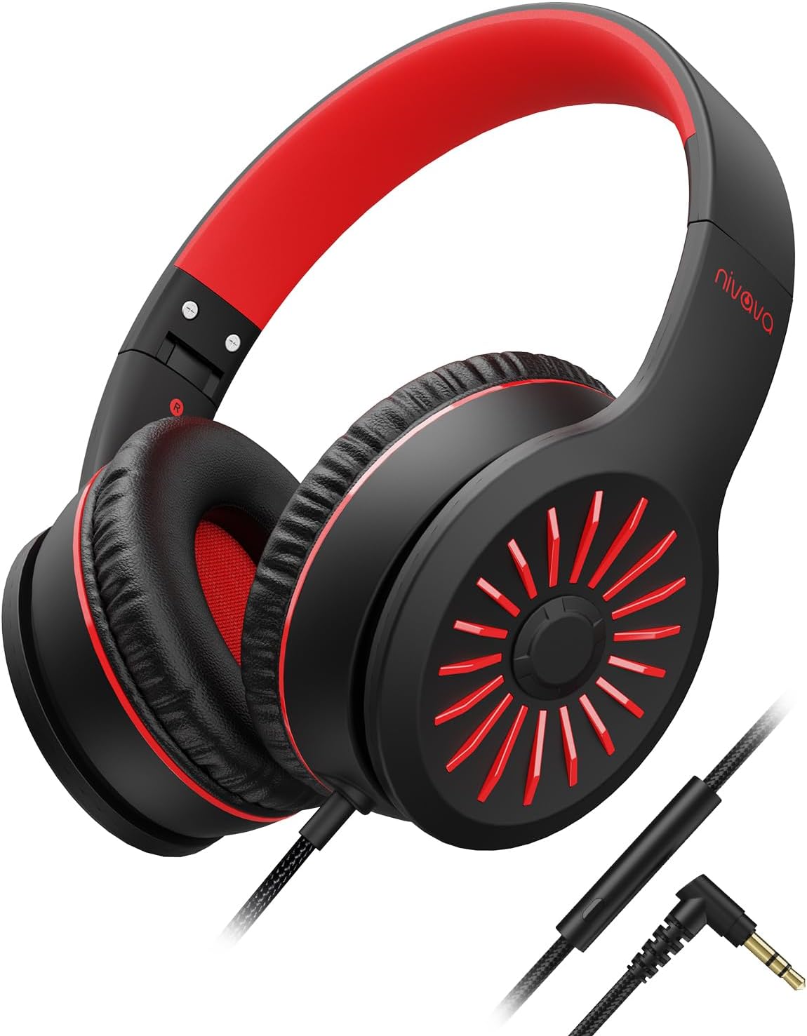 NIVAVA K16 Foldable Headphones - Kids & Teens Stereo Bass