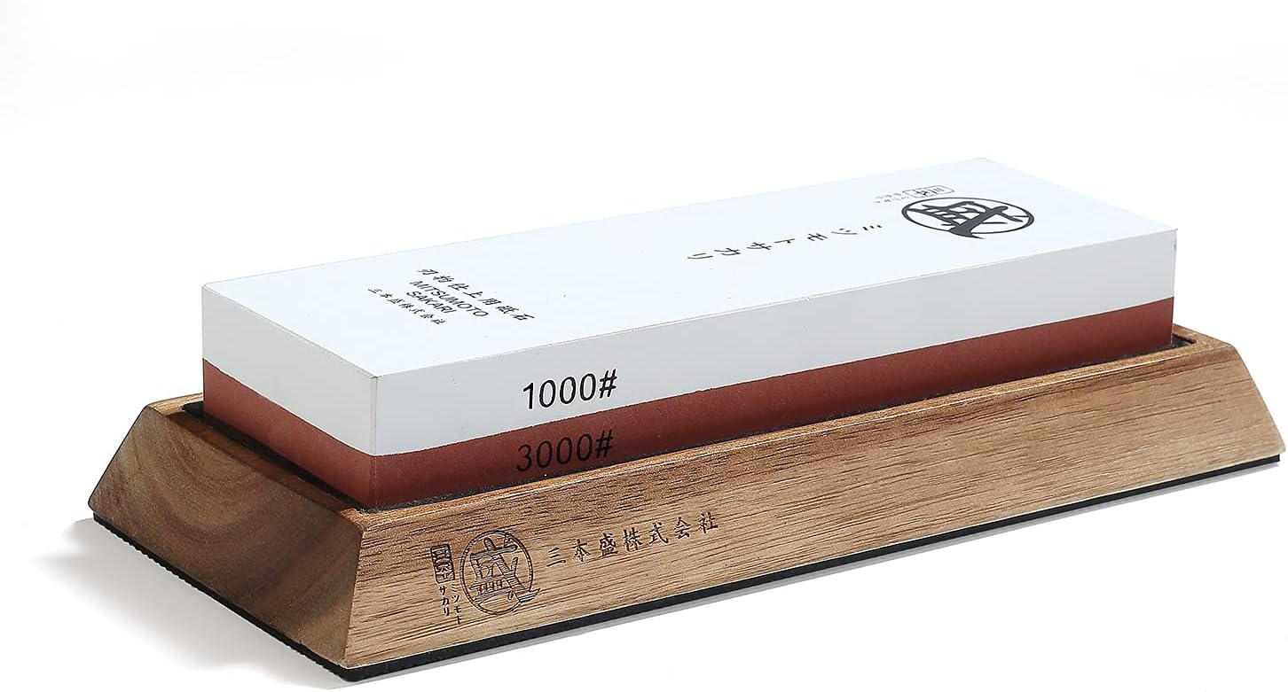 MITSUMOTO SAKARI Japanese Knife Sharpening Stone for Precision
