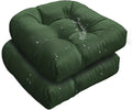 Outdoor Indoor U Shaped Wicker Seat Cushion - Dark Green Comfort