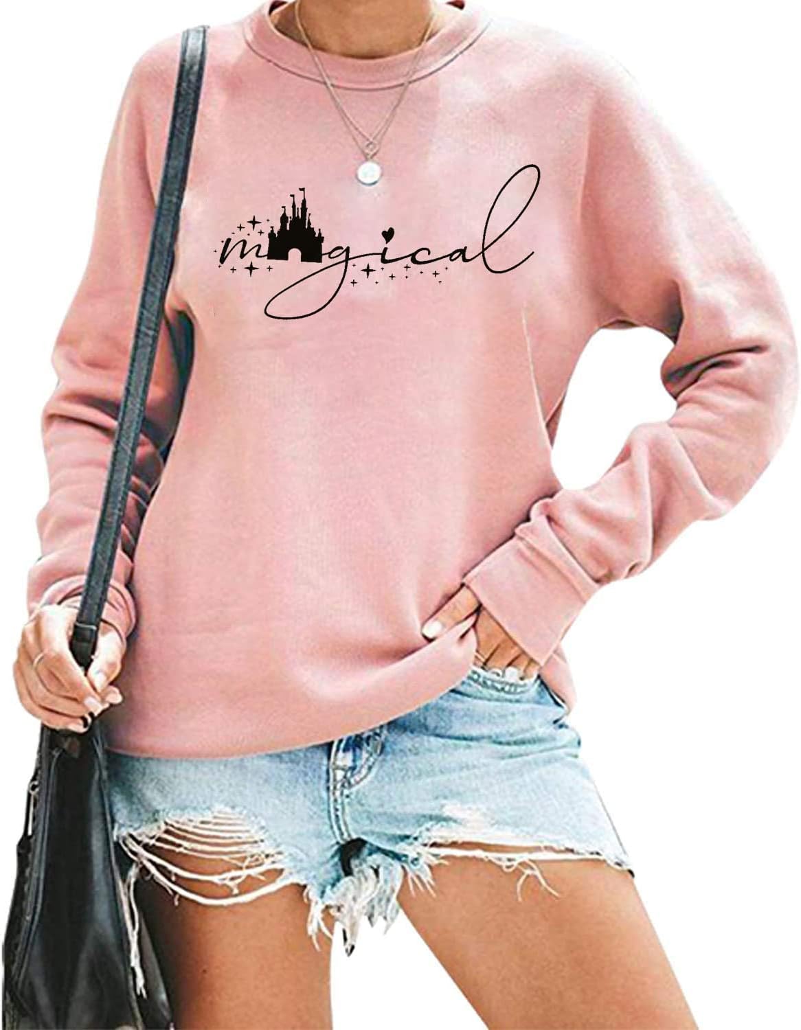 Magical Castle Graphic Tee for Women - Perfect for Family Vacations!