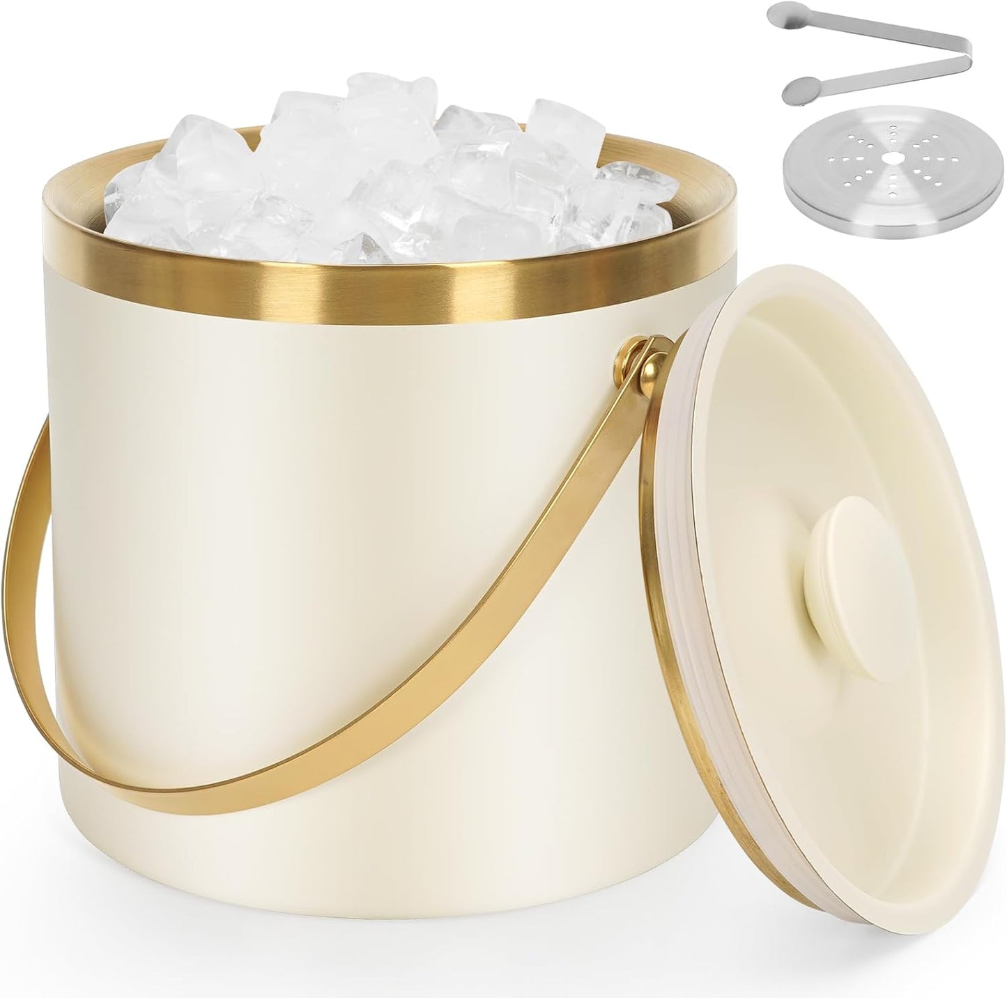 ZORMY 3L Double-Wall Insulated Ice Bucket for Parties