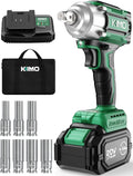 KIMO Cordless Impact Wrench 550N.m 3/8in Drive - High Torque for DIY