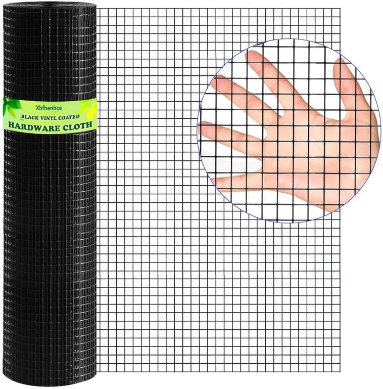 1/2inch Black Vinyl Coated Hardware Cloth for Garden Fencing