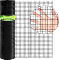 Hardware Cloth 1/2in Black Vinyl Coated Wire Mesh 24in x 100ft