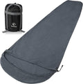 REDCAMP Mummy Fleece Sleeping Bag Liner with Hood - Lightweight Warmth