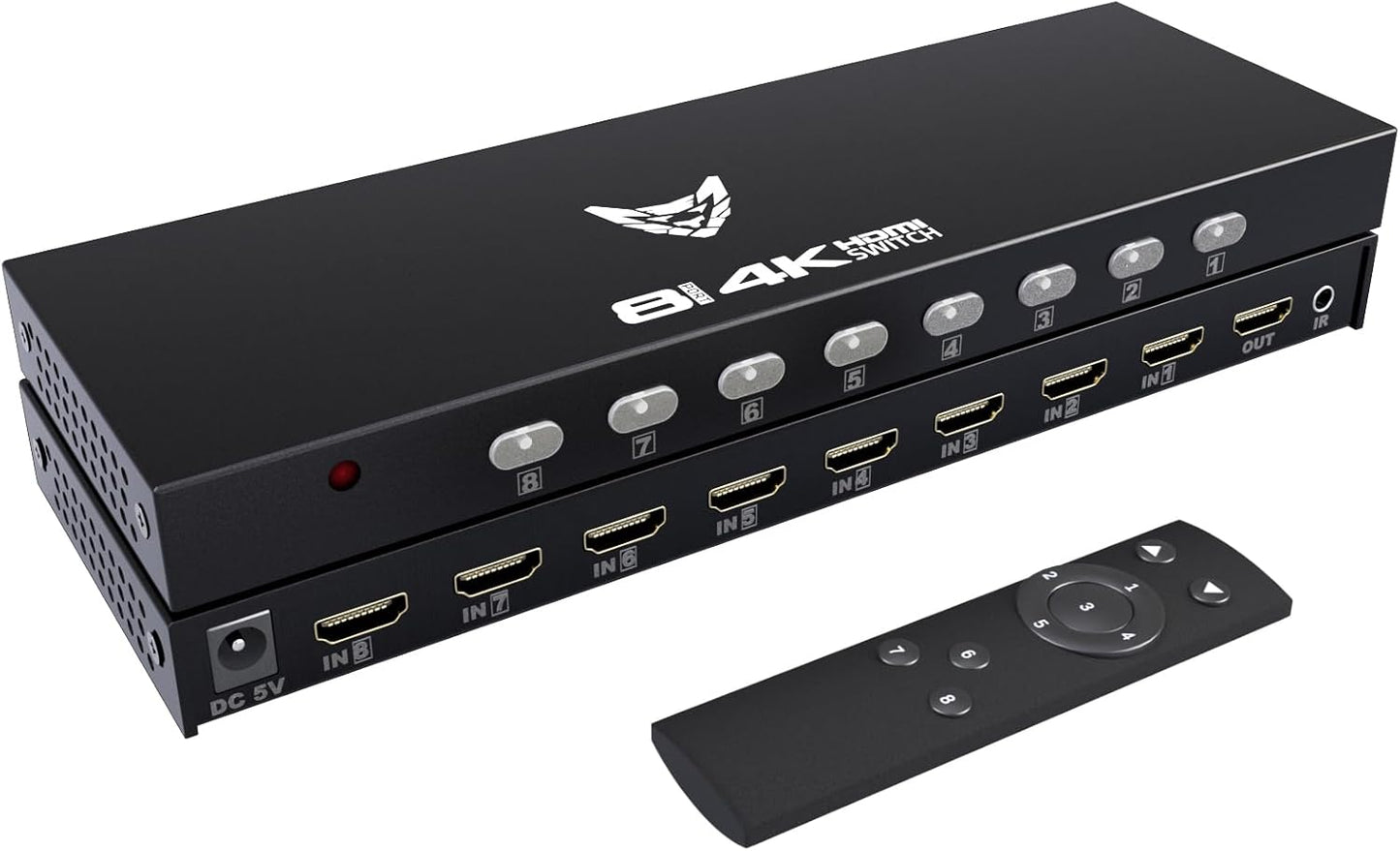 8 Port HDMI Switch Box for 4K Video and Audio Switching Needs