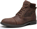 Mens Chelsea Chukka Boots - Leather Ankle Boots with Zipper
