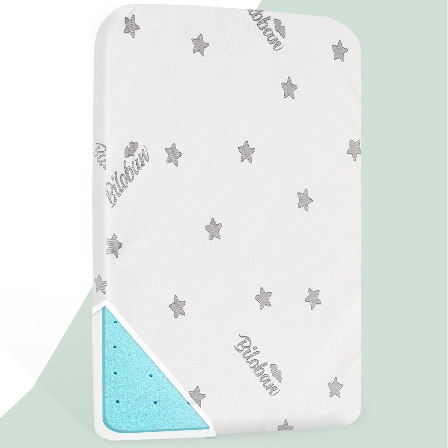 Crib Mattress Topper Pad Waterproof for Baby Toddler Comfort