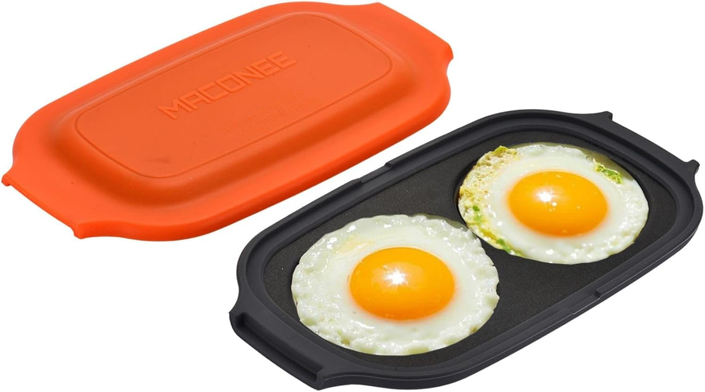 MACONEE Microwave Egg Fryer | Cook & Poach 2 Eggs Fast