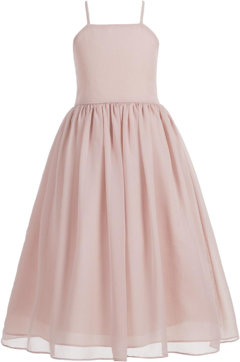 Criss Cross Chiffon Formal Flower Girl Dresses for Special Occasions