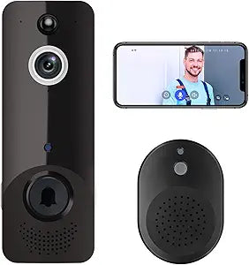 Smart Video Doorbell Camera with AI Detection and Night Vision
