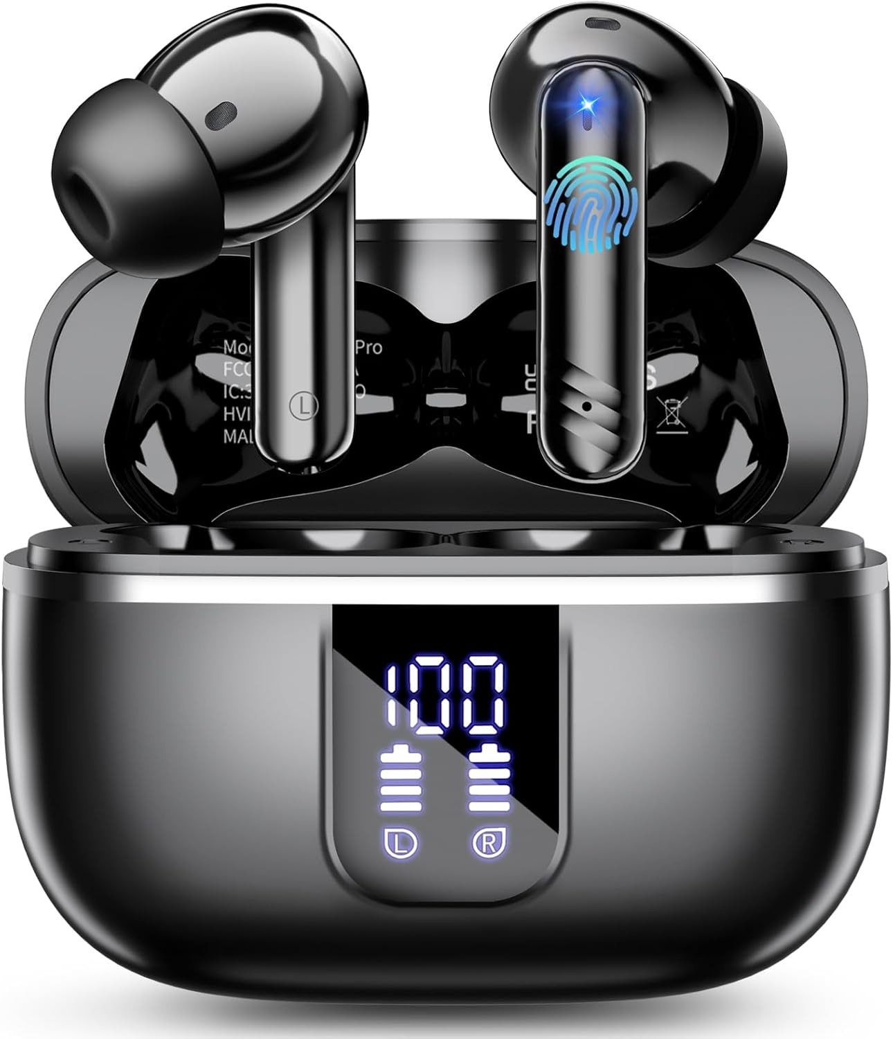 Wireless Earbuds with Bluetooth 5.4 and 46H Play Time