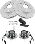 Front Performance Brake Pad & Rotor Kit Semi-Metallic - Reliable