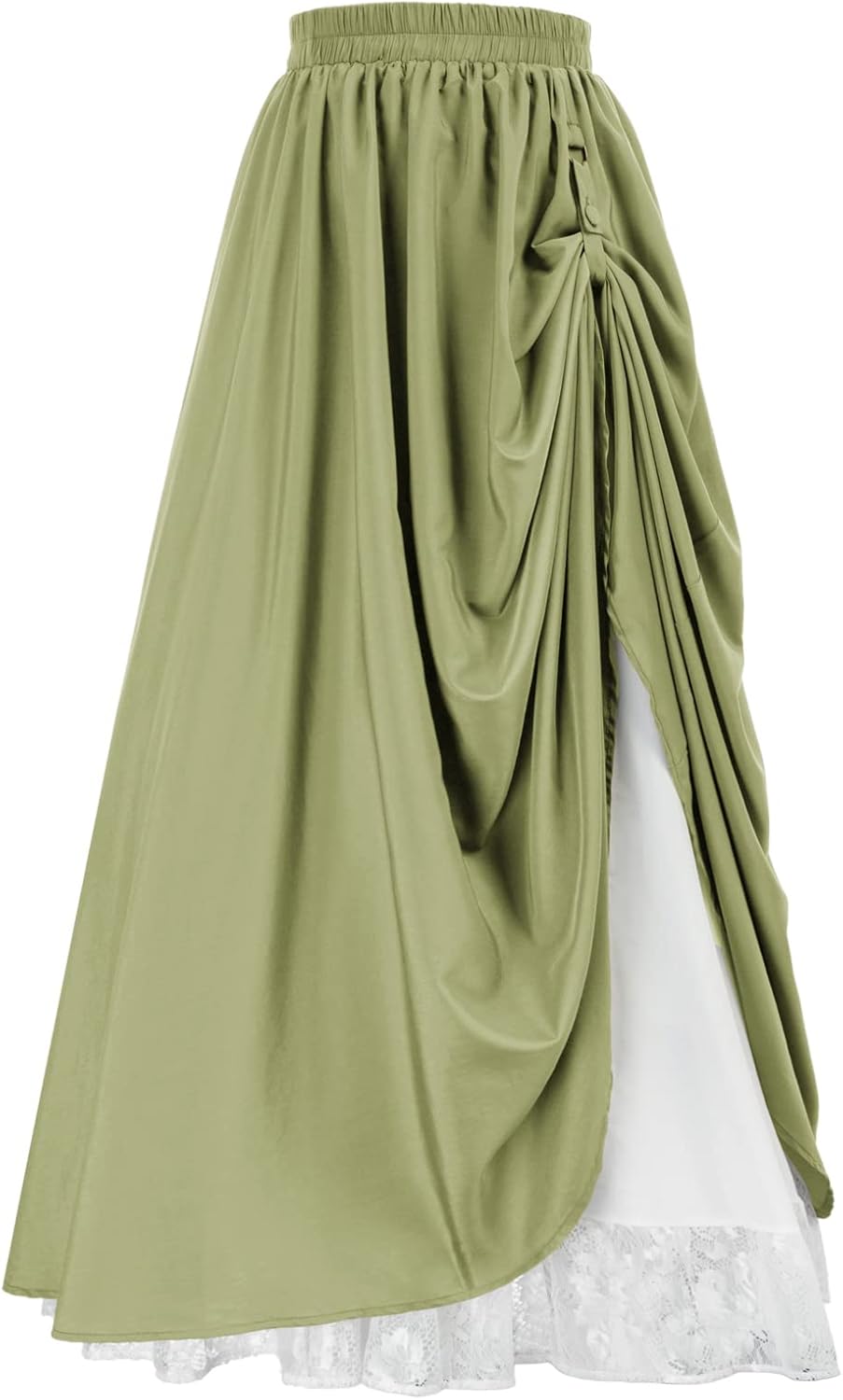 Scarlet Darkness Maxi Long Skirt for Women - Double Layered Style