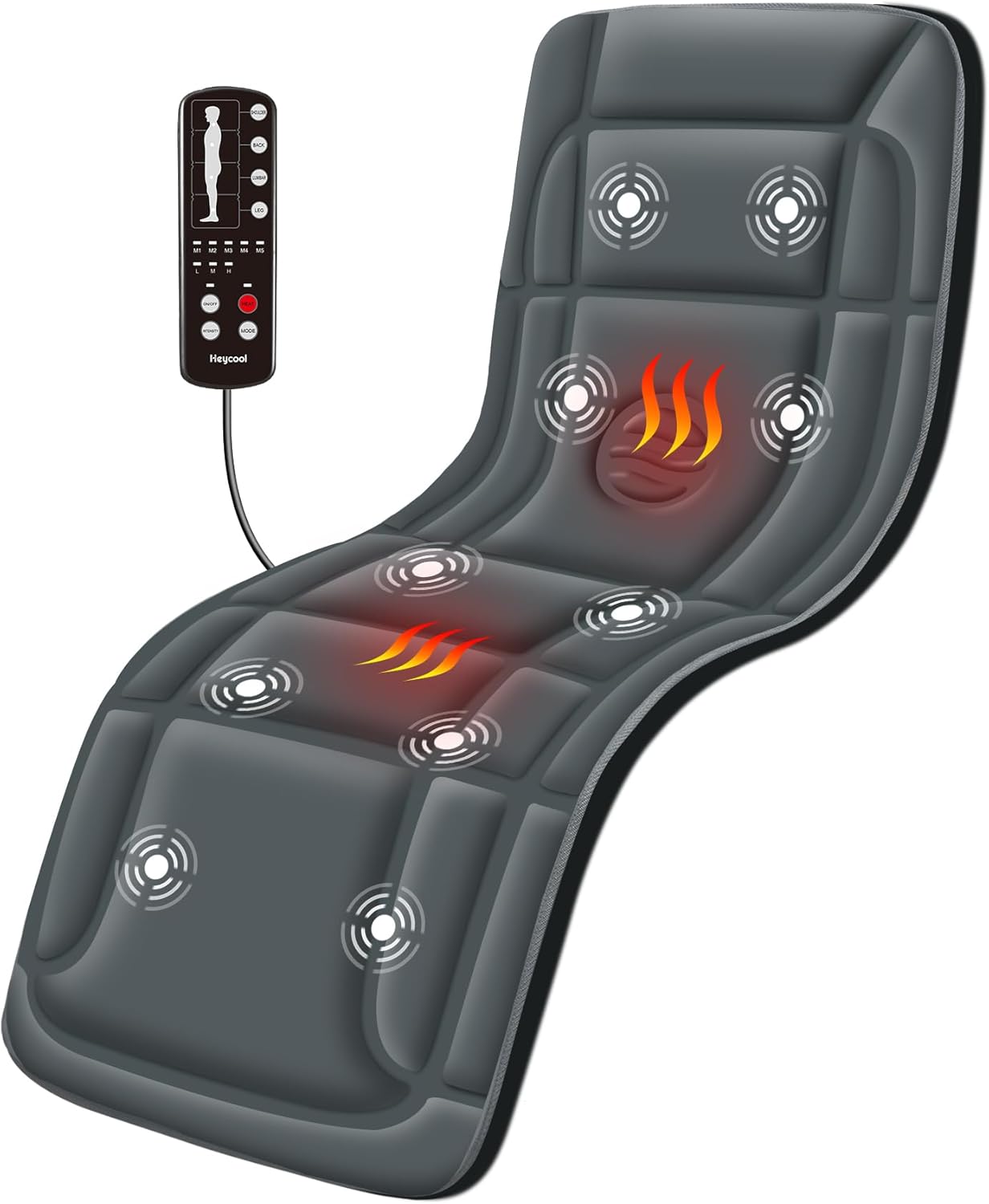 Heat & Vibration Full Body Massage Pad - Heycool