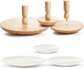 Pottery Molds 3 Pack 4.5, 7.5, 10.5 in - Smooth Varnished Wood Molds