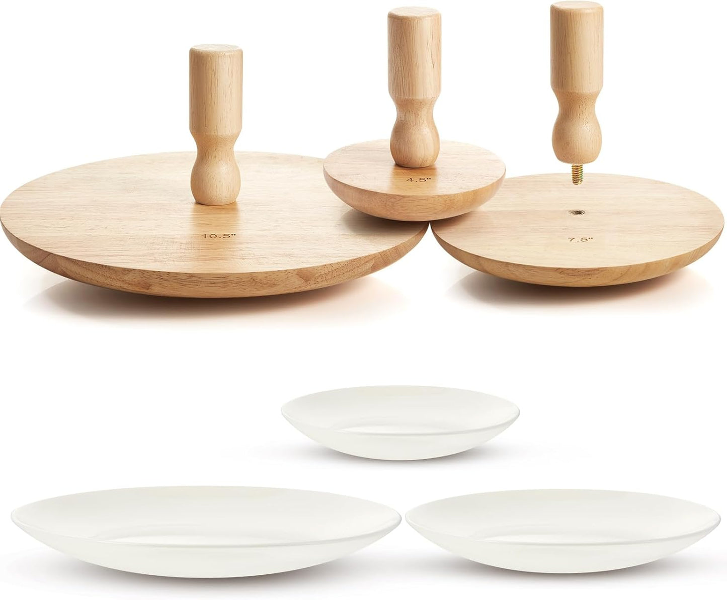 Pottery Molds for DIY Bowls and Plates - 3 Pack Set