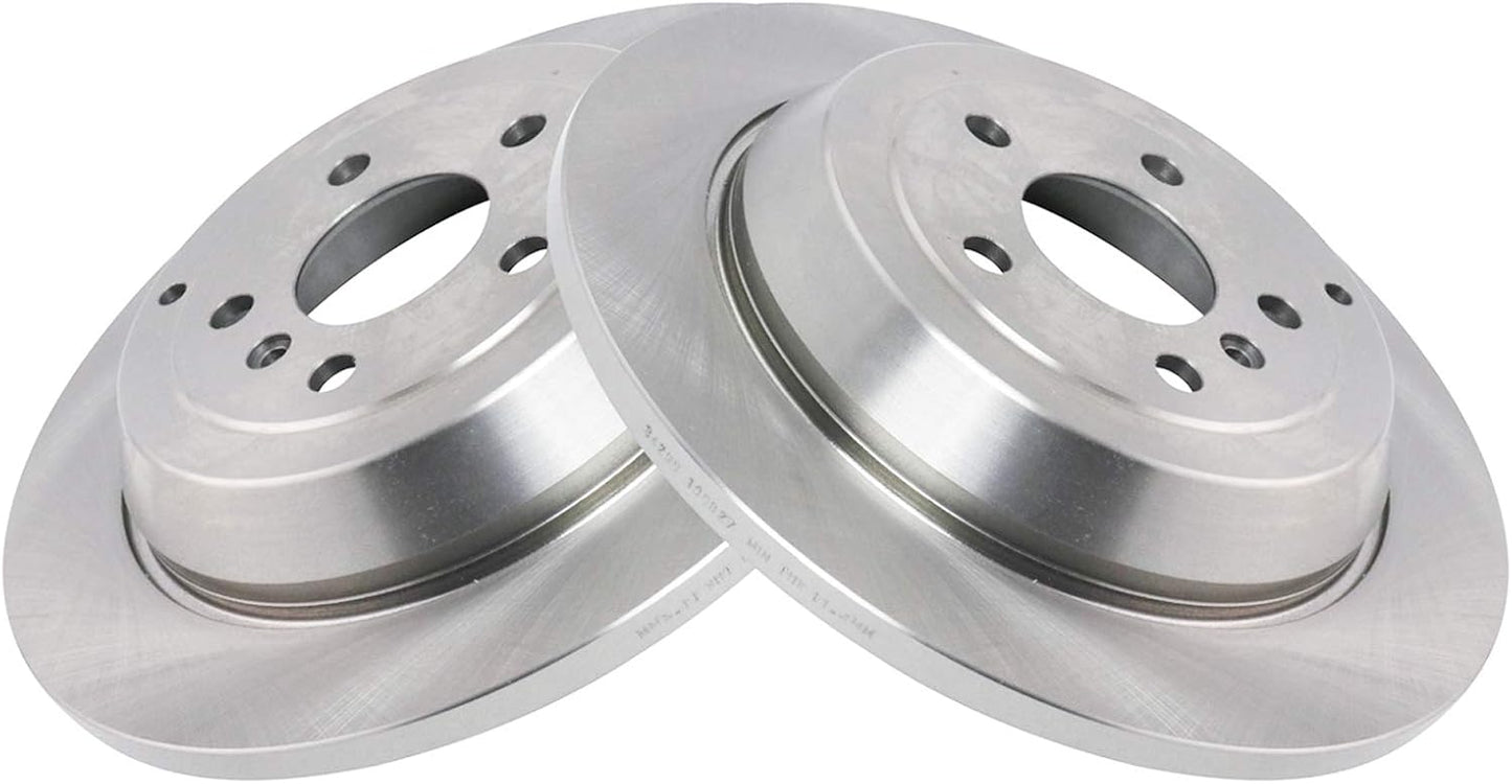 TRQ Rear Brake Rotors Set for 2007-2011 Mercedes-Benz Models