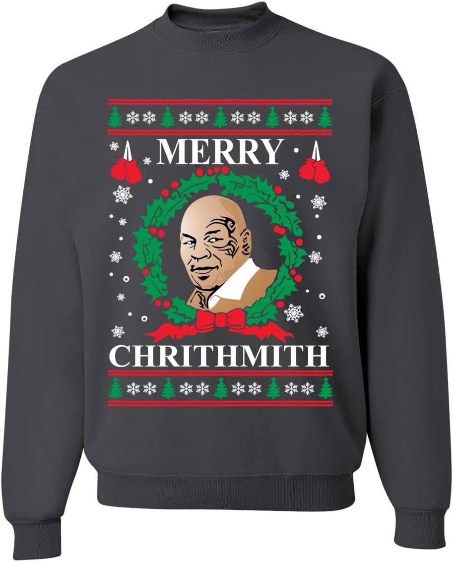 Wild Bobby Merry Chrithmith Ugly Christmas Sweater for All