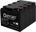 Mighty Max ML22-12 12V 22AH SLA Battery Pack of 4 - Reliable Power