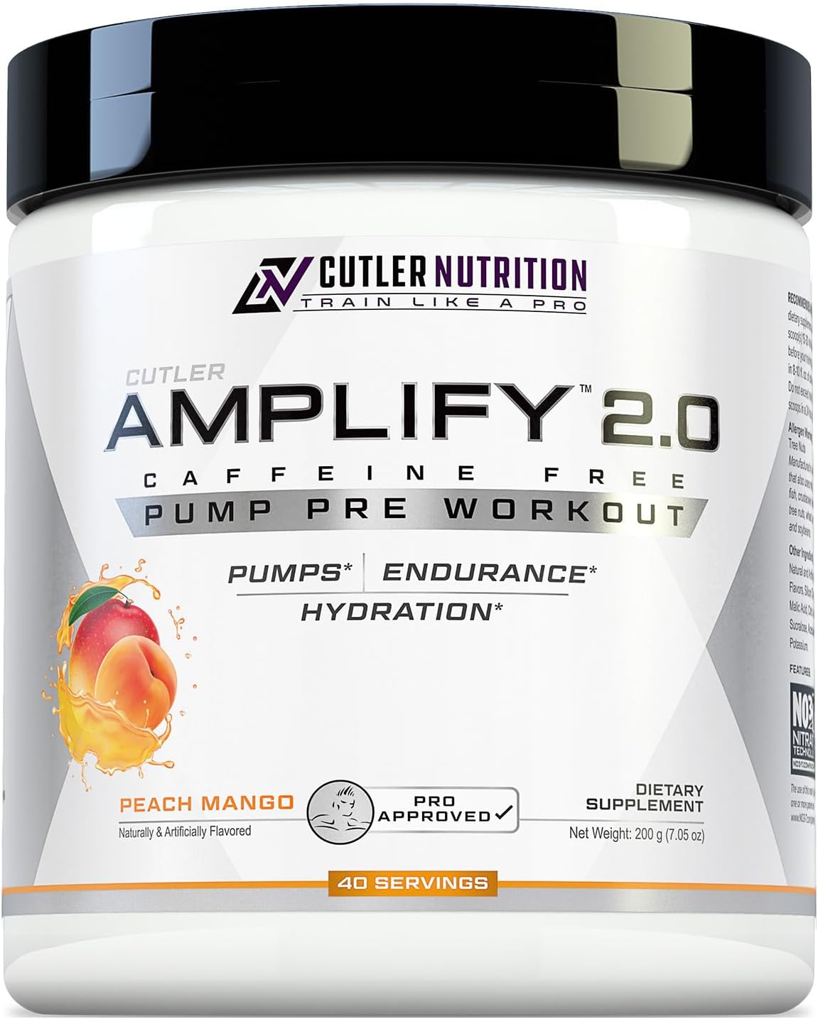 Cutler Nutrition Amplify Pump Pre Workout for Maximum Pumps