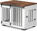Dog Crate Furniture Barn Door 30in for Medium Dogs - Decorative End