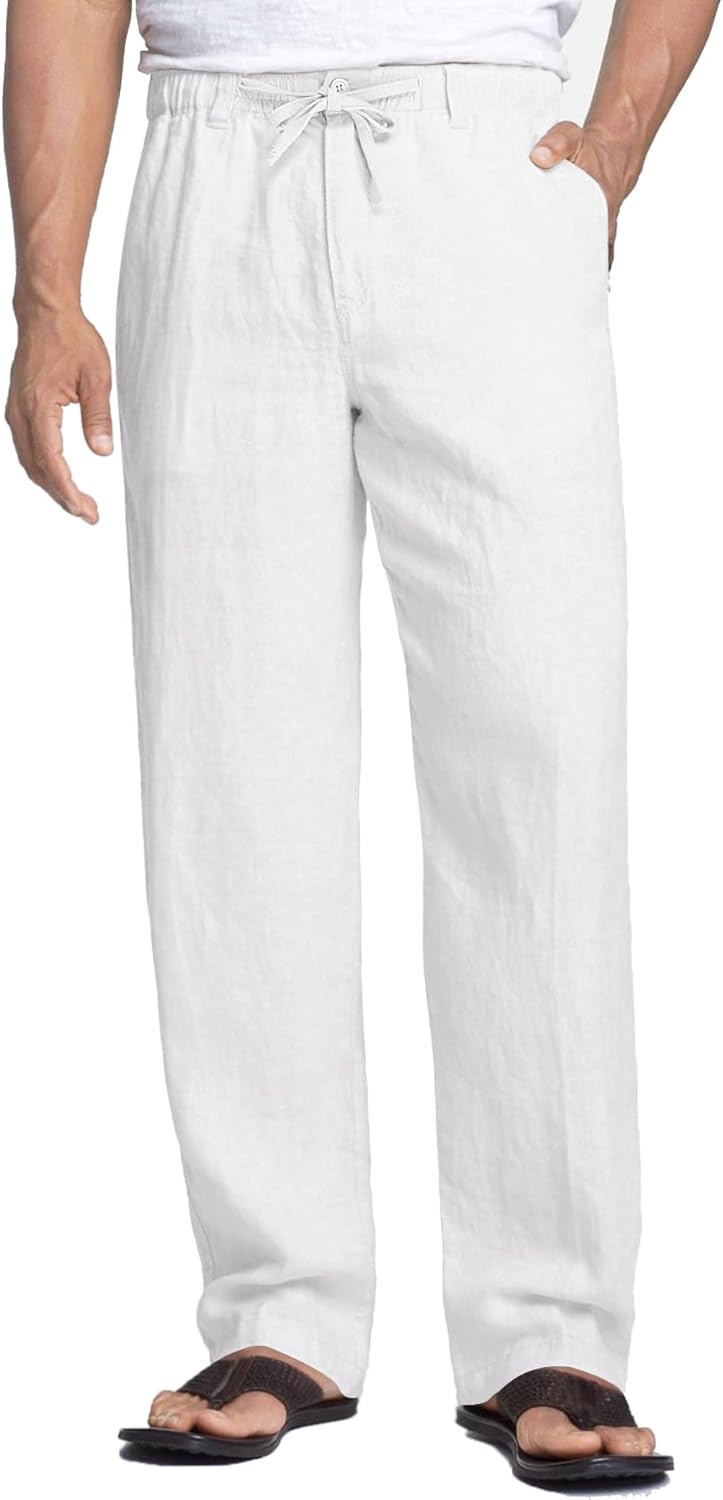 COOFANDY Men's Casual Linen Pants for Summer Comfort and Style