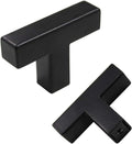 Black Cabinet Knobs 35 Pack 2in Stainless Steel - Modern T-Shape