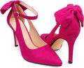 Bow Knot High Heels Pointed Toe Stiletto Pumps - Classic 4in Heel
