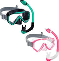 Vvinca Kids Snorkel Set for Kids Age 4-14 - Dry Top Mask