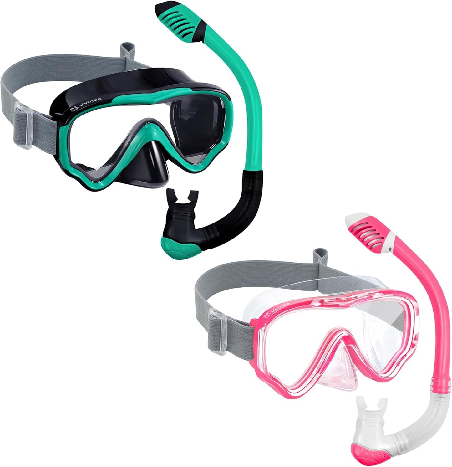 Vvinca Kids Snorkeling Gear Set for Boys and Girls Ages 4-14