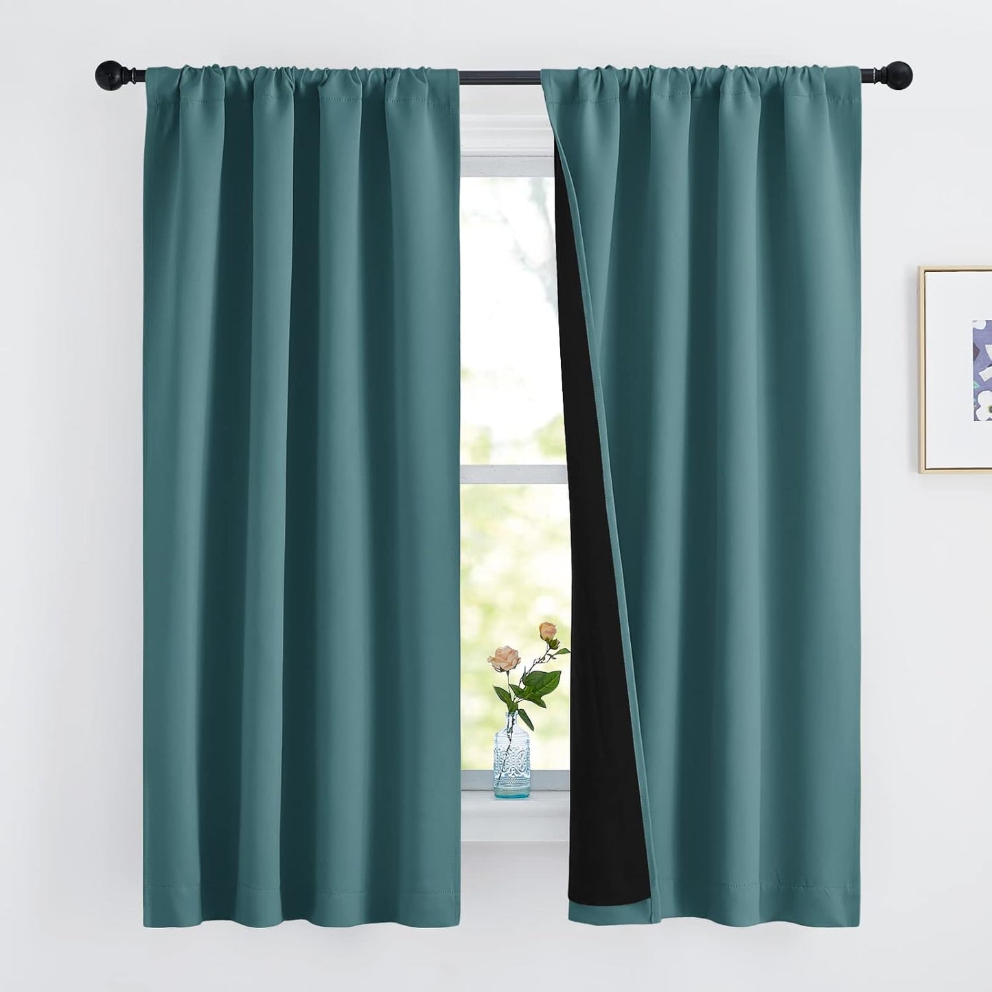 NICETOWN 100% Blackout Curtain Panels for Noise Reduction