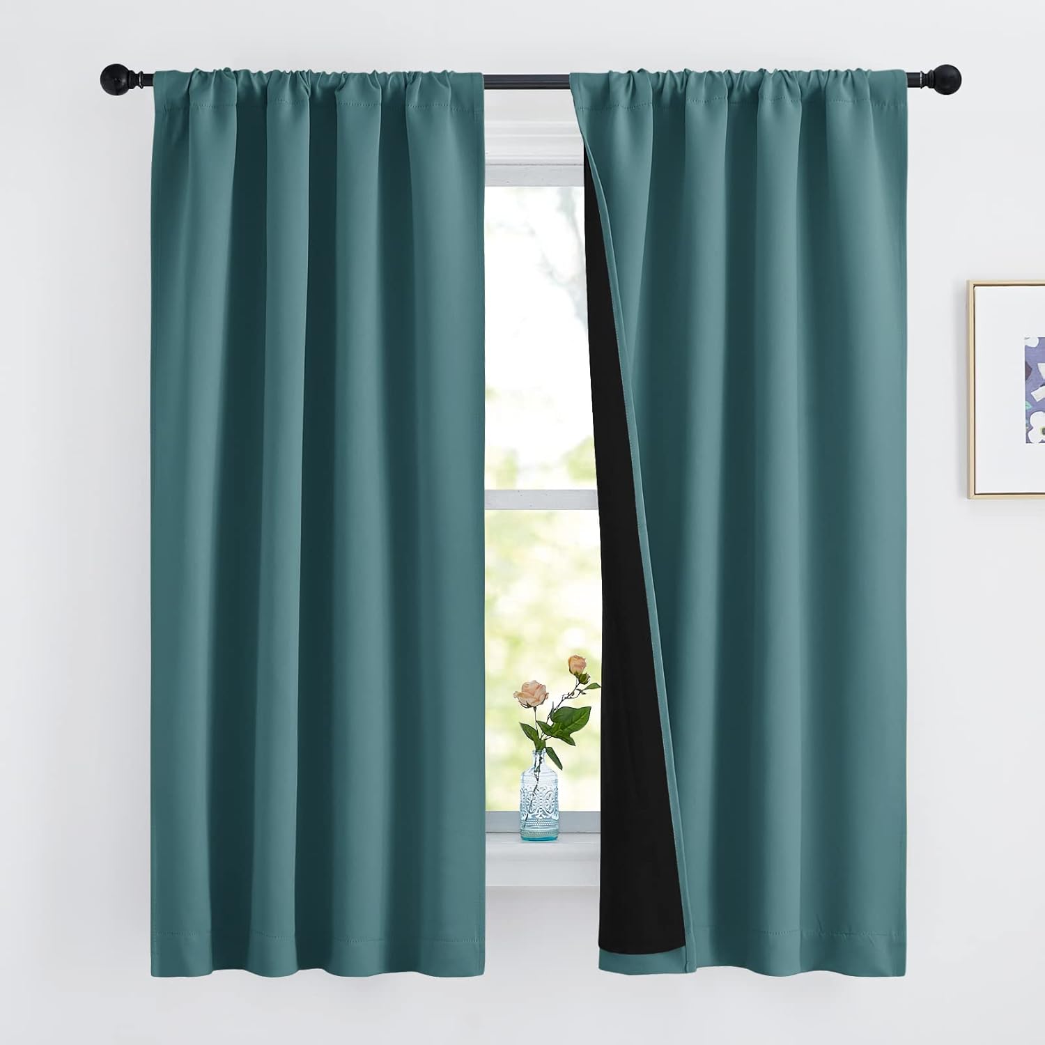 NICETOWN 100% Blackout Curtain Panels for Noise Reduction