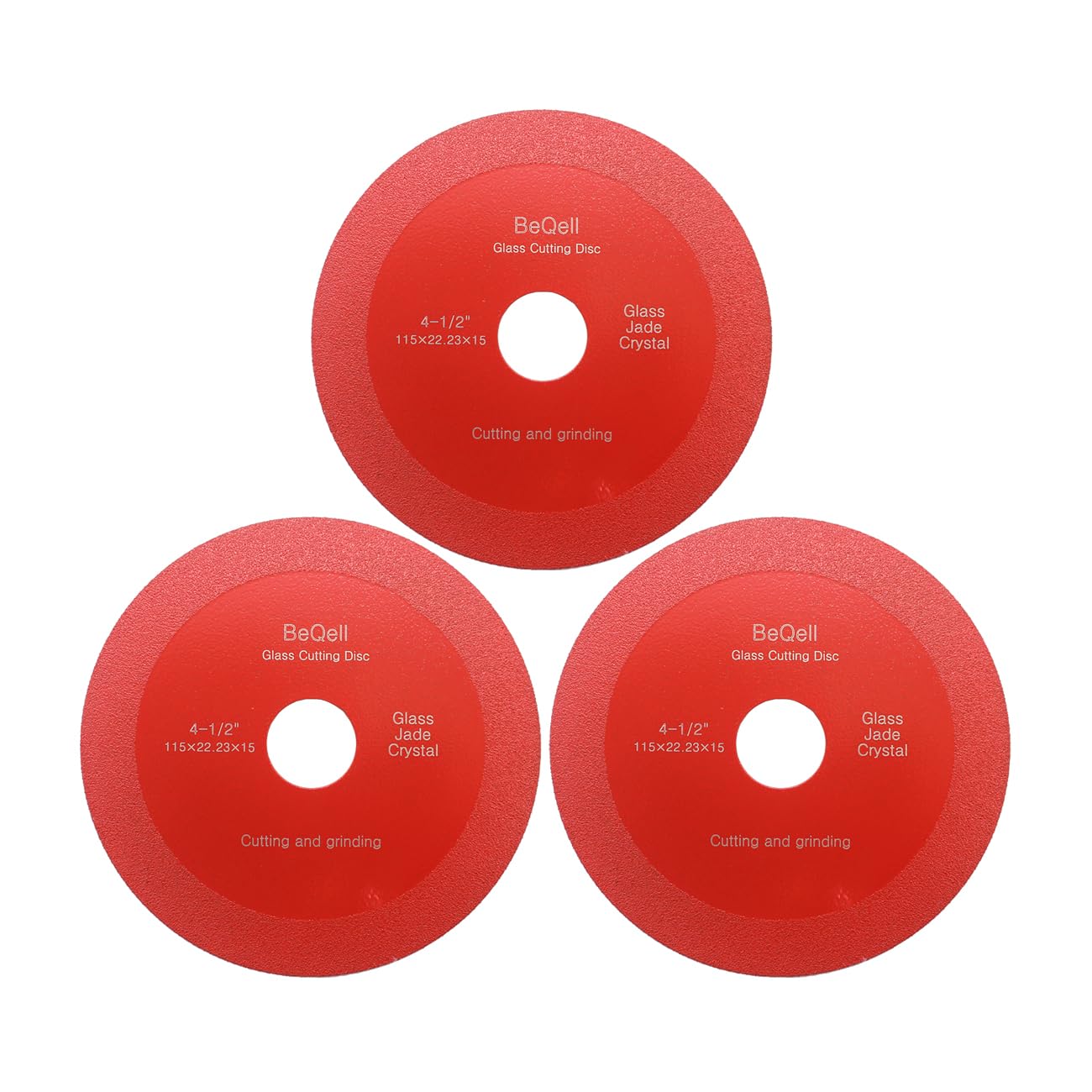BeQell Diamond Glass Cutting Disc Set - Precision Cutting for Glass & More