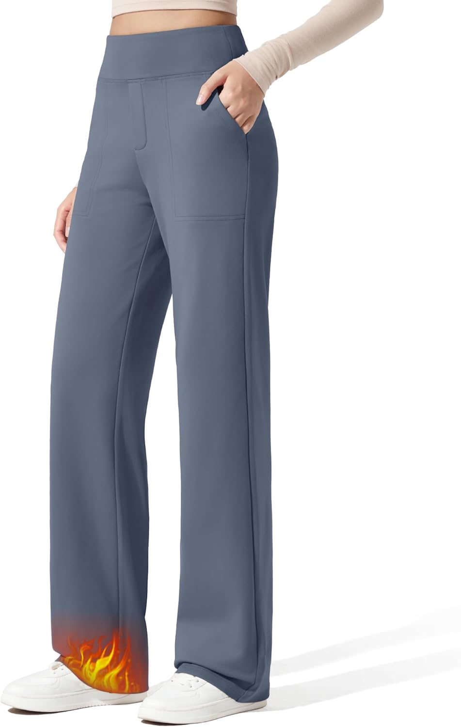 G4Free Women Fleece Lined Pants for Cozy Winter Comfort