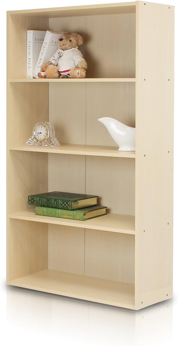 Furinno PASIR 4-Tier Bookshelf for Living Room and Office