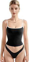 Women Sexy Square Neck Tank Top - Y2K Backless Cami Stylish Fit