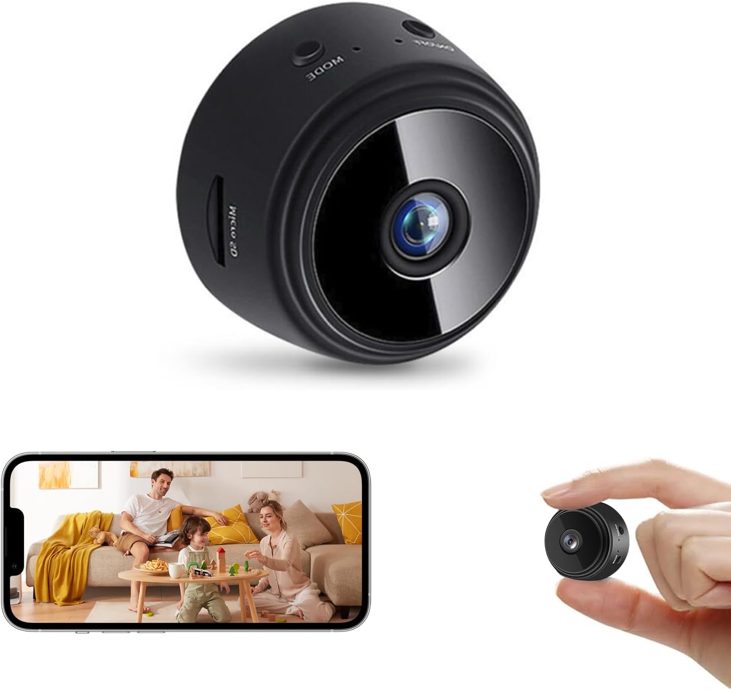 Upgraded 1080P Wireless Hidden Camera for Home Security