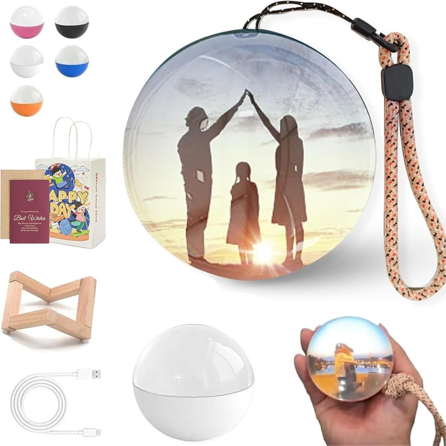 Memory Orb Christmas Ornament - 3D Ultrasound Video Lamp