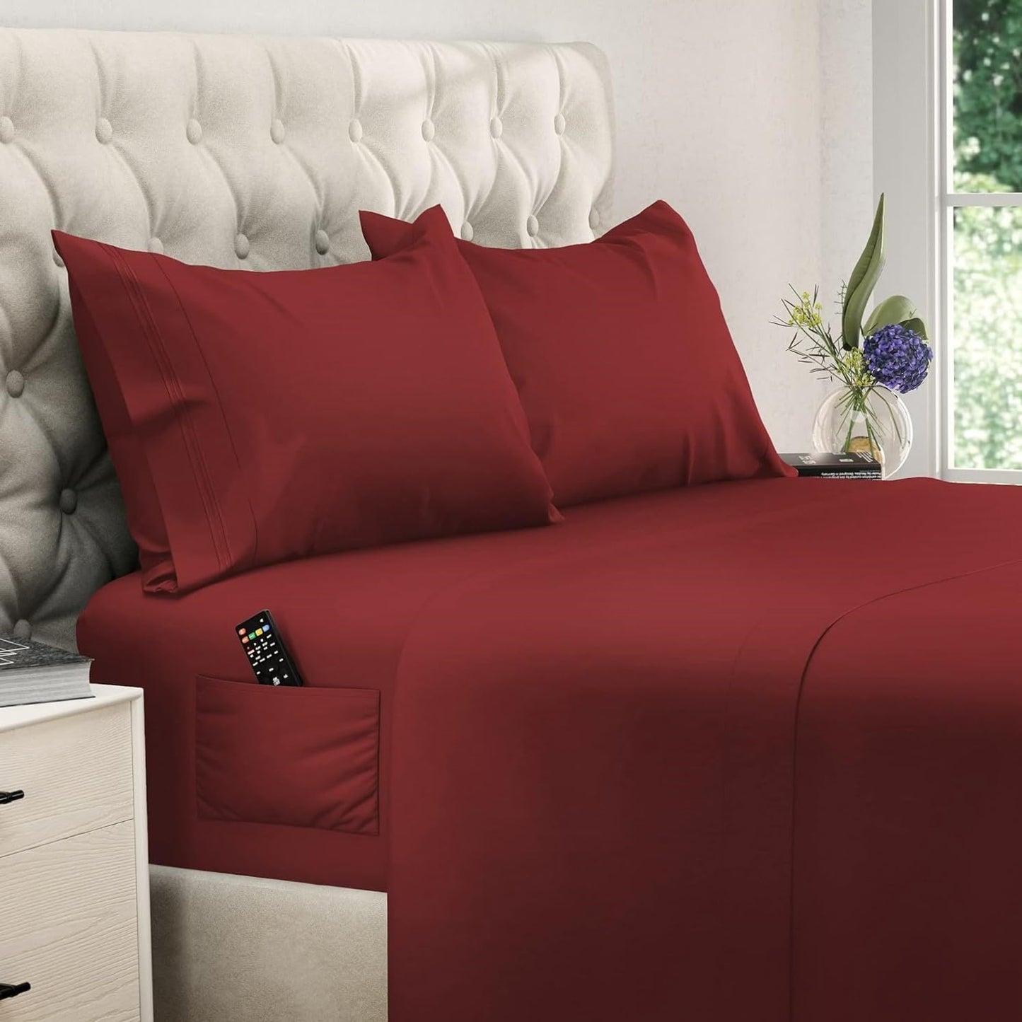 Dreamcare Twin XL Sheet Set - Soft Cooling Bed Sheets 4pc