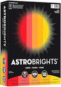 Astrobrights Color Paper 8.5 in x 11 in Warm 5-Color Pack - Vibrant 24