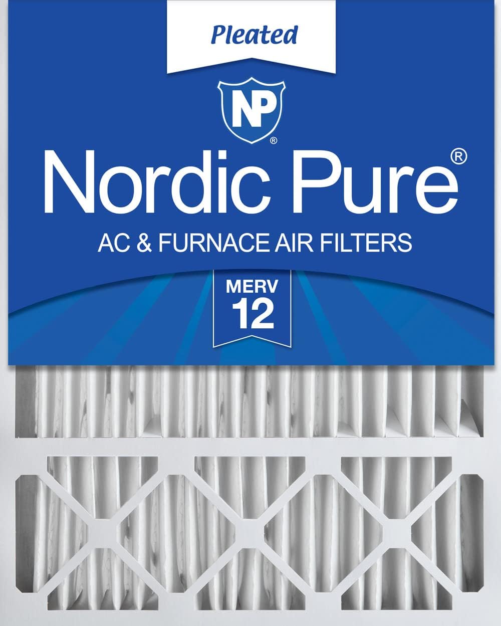 Nordic Pure 20x25x5 MERV 12 Air Filter for Honeywell/Lennox
